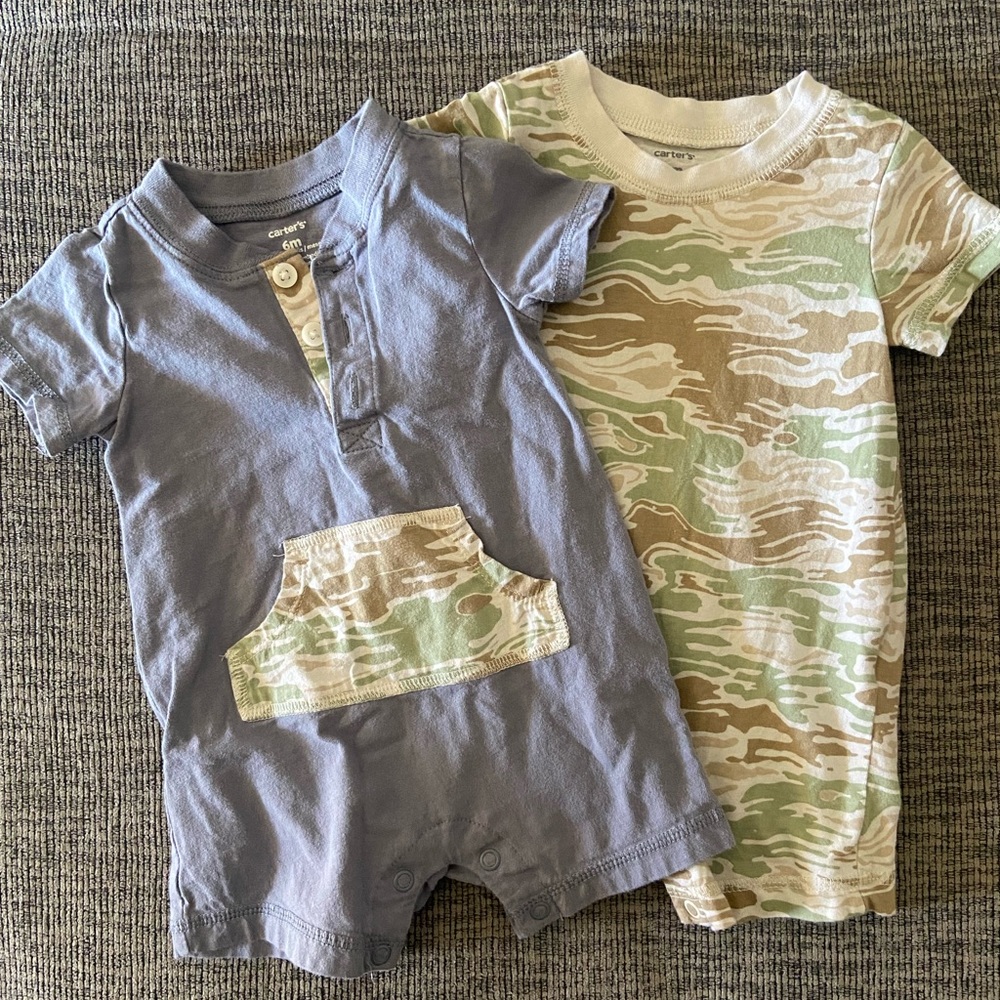 Carter’s camo romper set